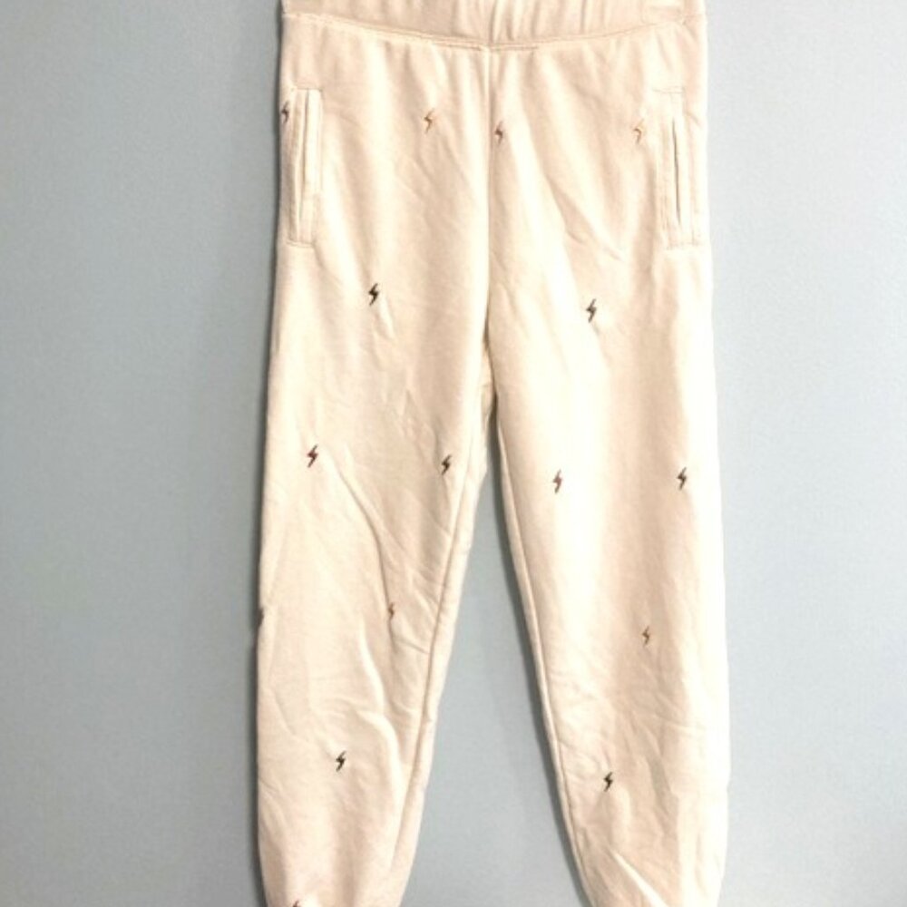 Lightning bolt joggers.